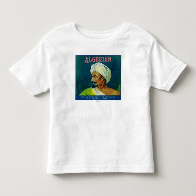 Camiseta De Bebé Etiqueta anaranjada argelina (Anverso)