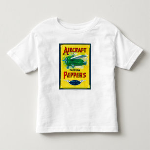 Camiseta De Bebé Etiqueta de la pimienta de los aviones