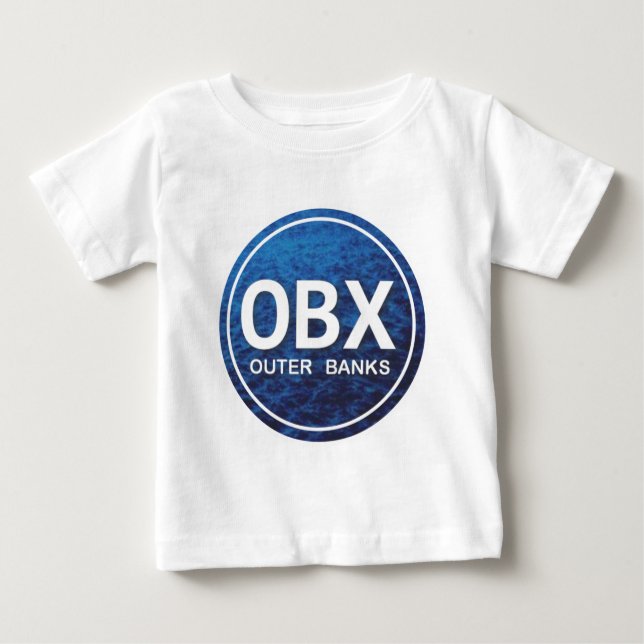 Camiseta De Bebé Etiqueta de playa de OBX (Anverso)