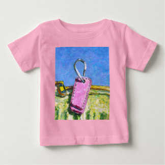 Camiseta De Bebé Etiqueta Rosa