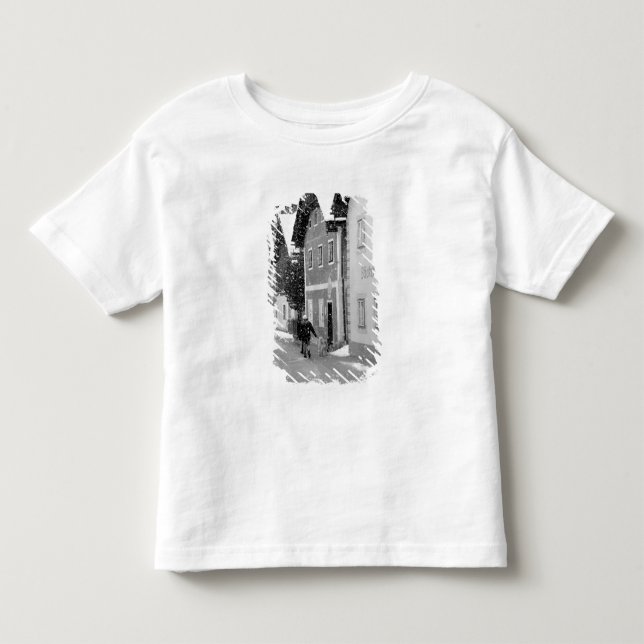 Camiseta De Bebé Europa, Austria, Hallstat. Calle nevada (Anverso)