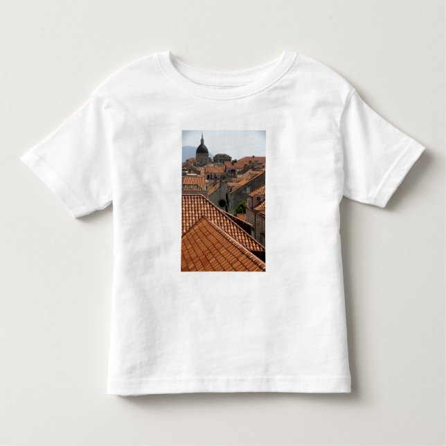 Camiseta De Bebé Europa, Croacia. Ciudad medieval amurallada 2 (Anverso)