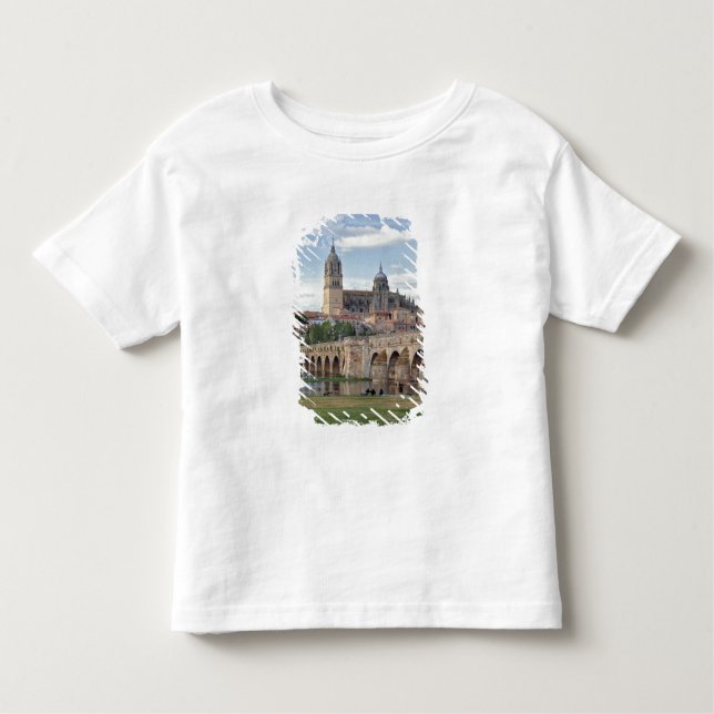 Camiseta De Bebé Europa, España, Salamanca. El puente romano sobre (Anverso)