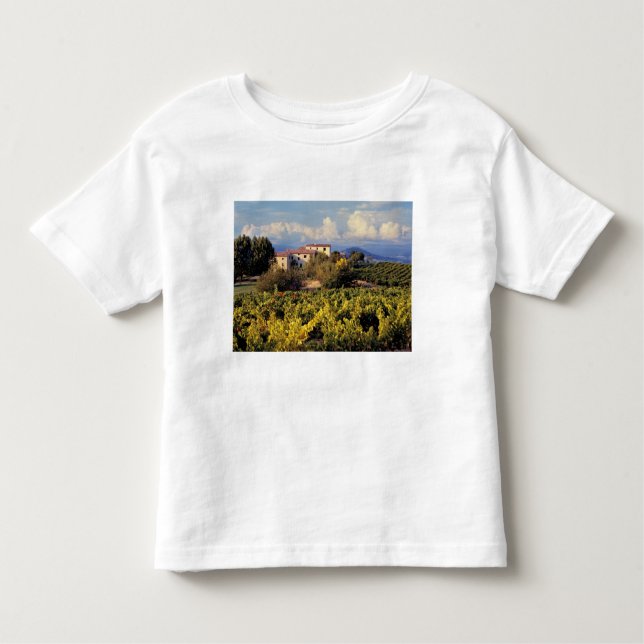Camiseta De Bebé Europa, Francia, Bonnieux. Los viñedos cubren (Anverso)