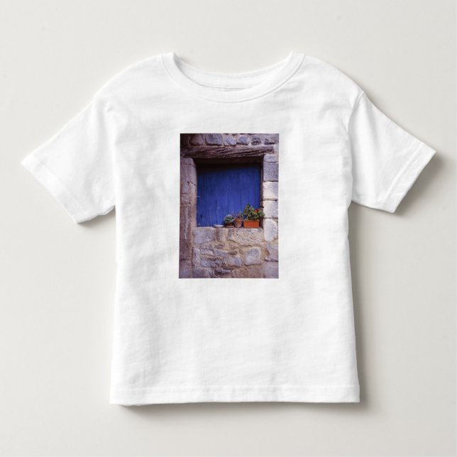Camiseta De Bebé Europa, Francia, Cereste. Una puerta azul añade co (Anverso)