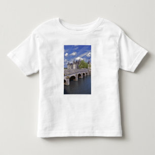 Camiseta De Bebé Europa, Francia, Chambord. Un puente de piedra con