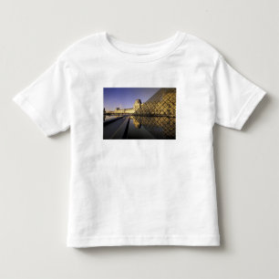 Camiseta De Bebé Europa, Francia, París. El Louvre y vidrio