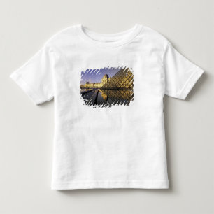Camiseta De Bebé Europa, Francia, París. El Louvre y vidrio
