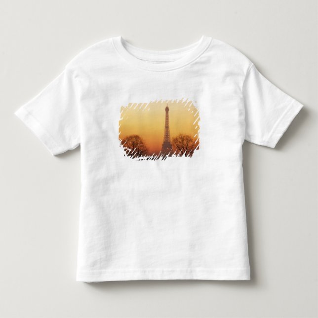 Camiseta De Bebé Europa, Francia, París. Torre Eiffel (Medio (Anverso)