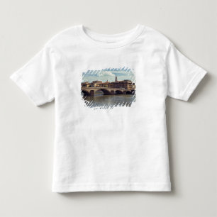 Camiseta De Bebé Europa, Italia, Florencia. El río Arno fluye