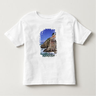 Camiseta De Bebé Europa, Italia, Riomaggiore. Riomaggiore está cons