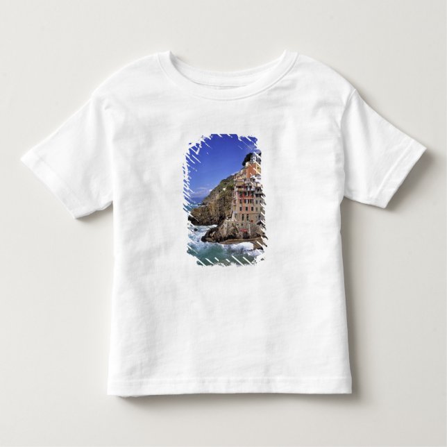 Camiseta De Bebé Europa, Italia, Riomaggiore. Riomaggiore está cons (Anverso)