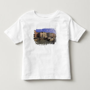 Camiseta De Bebé Europa, Italia, Venecia, Tráfico de barcos por Ria