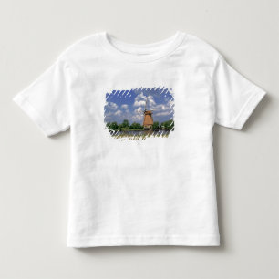 Camiseta De Bebé Europa, Países Bajos, Kinerdijk. Un molino de vien