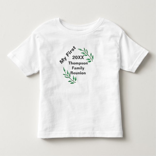 Camiseta De Bebé Evento de ramas de árbol de la unión de mi primera (Anverso)