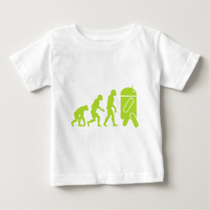 Camiseta De Bebé Evolución Android