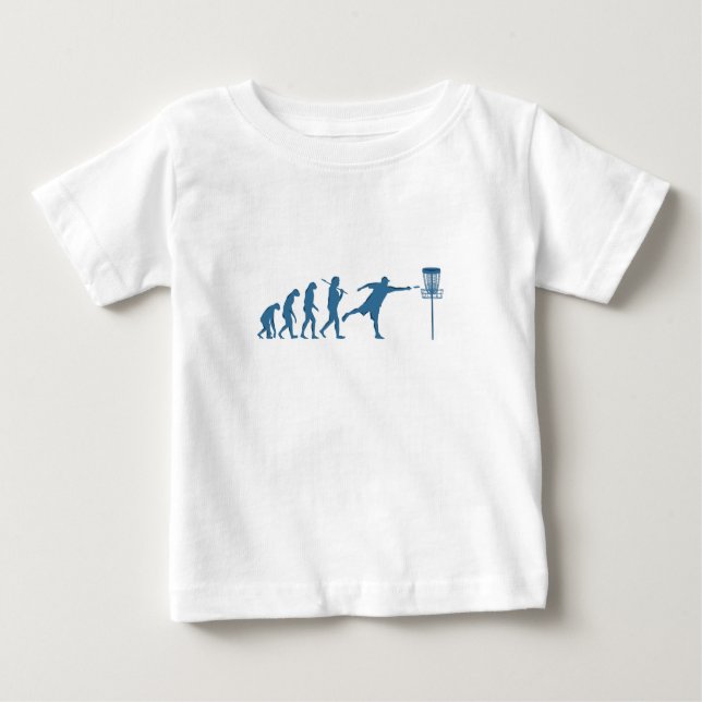 Camiseta De Bebé Evolución del disco de golf - Regalo divertido par (Anverso)