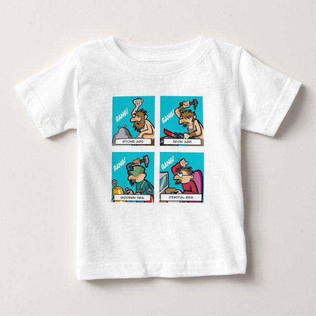 Camiseta De Bebé Evolución Digital 2 (Anverso)