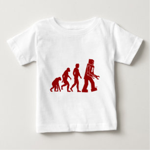 Camiseta De Bebé Evolución robótica del hombre en robot