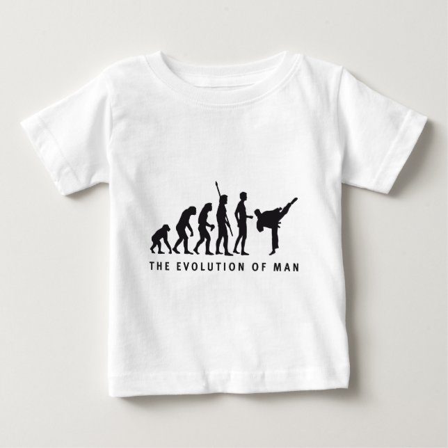 Camiseta De Bebé evolution martial arts (Anverso)