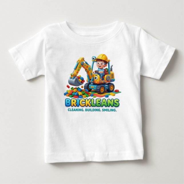 CAMISETA DE BEBÉ EXCAVADORA (Anverso)