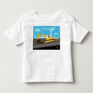 Camiseta De Bebé Excavator Truck Construction Truck Site