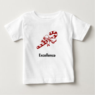 Camiseta De Bebé Excelencia Candy Cane