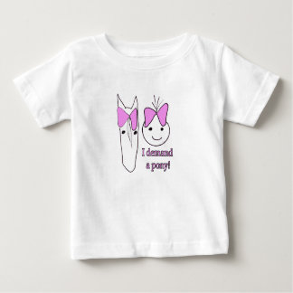 Camiseta De Bebé Exijo un Pony