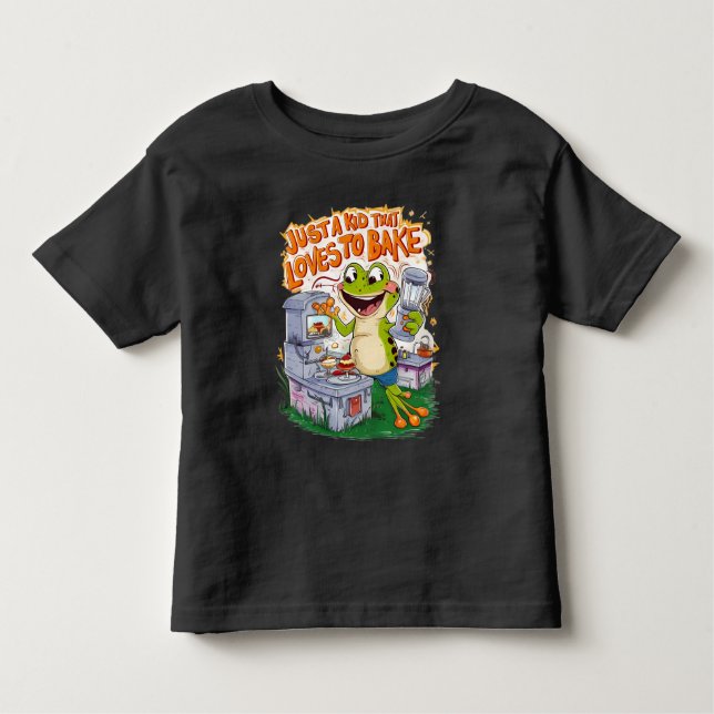Camiseta De Bebé Explorador culinario: aventura de las ranas (Anverso)