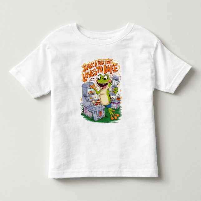Camiseta De Bebé Explorador culinario: aventura de las ranas (Anverso)