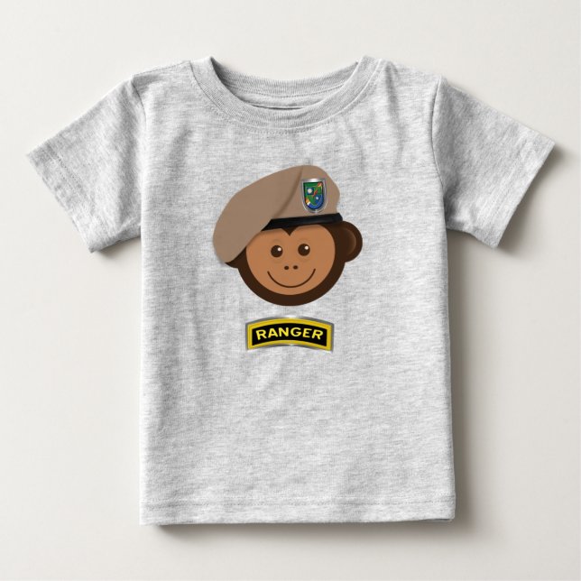 Camiseta De Bebé Explorador de mono bebé   (Anverso)