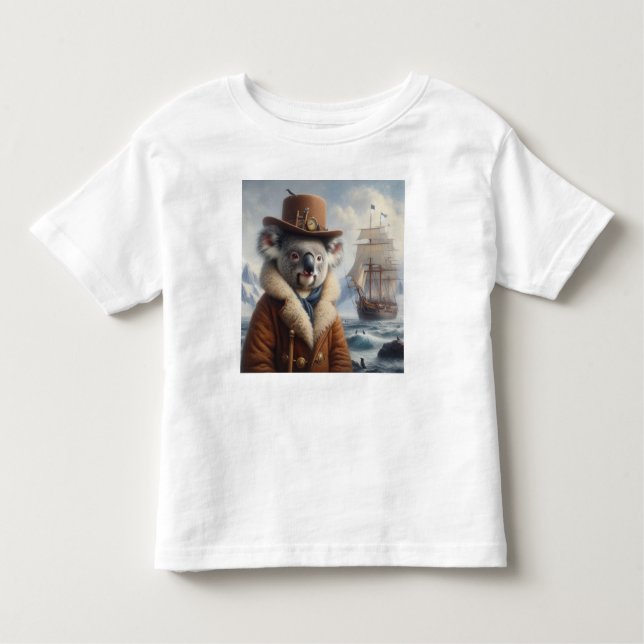 Camiseta De Bebé Explorador del Ártico de Koala (Anverso)