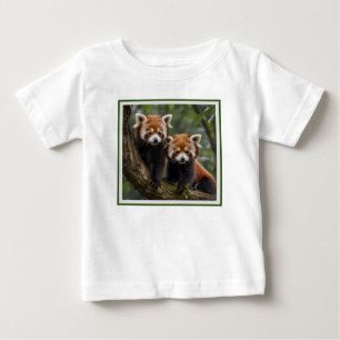 Camiseta De Bebé "Exploradores de la cubierta del árbol: Pandas roj