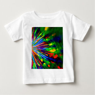 Camiseta De Bebé Explosión de Arcoíris
