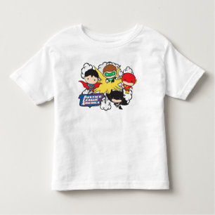 Camiseta De Bebé Explosión de la Liga de Justicia de Chibi