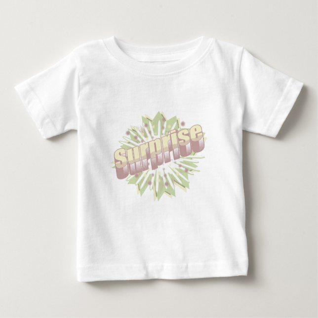 Camiseta De Bebé Explosión de onomatopoyía de sorpresa (Anverso)