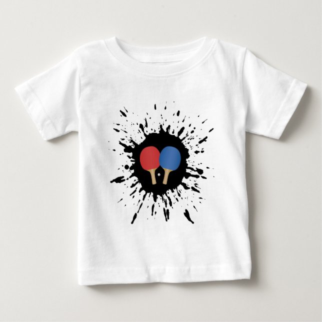 Camiseta De Bebé Explosión del ping-pong (Anverso)