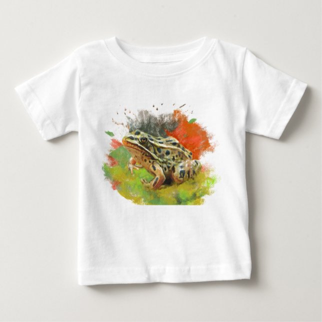 Camiseta De Bebé Extinct is Forever - Save the Leopard Frog (Anverso)