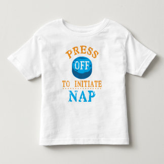 Camiseta De Bebé Extraiga el botón para iniciar siesta