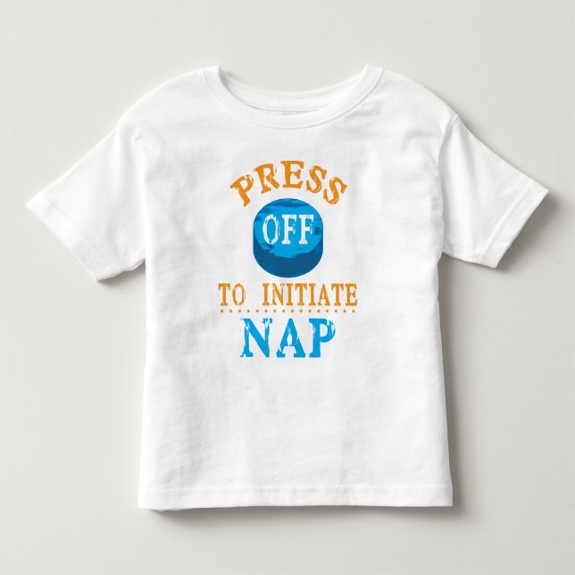 Camiseta De Bebé Extraiga el botón para iniciar siesta (Anverso)