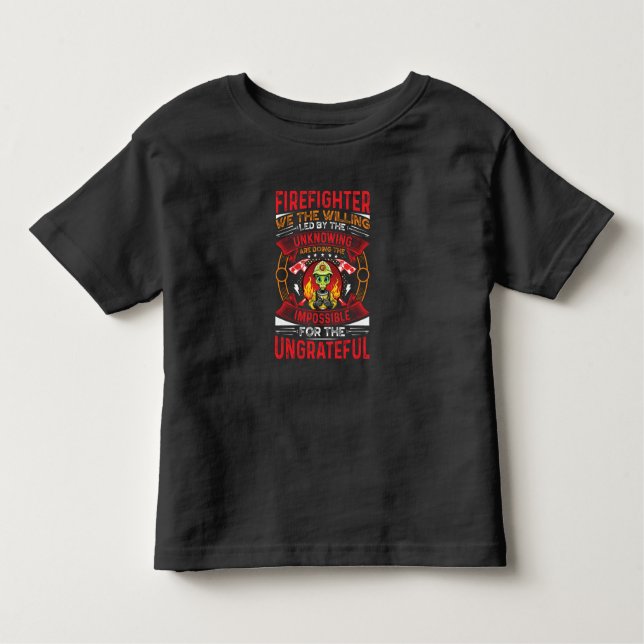 Camiseta De Bebé Extranjero bombero (Anverso)