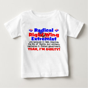 Camiseta De Bebé Extremista de la derecha