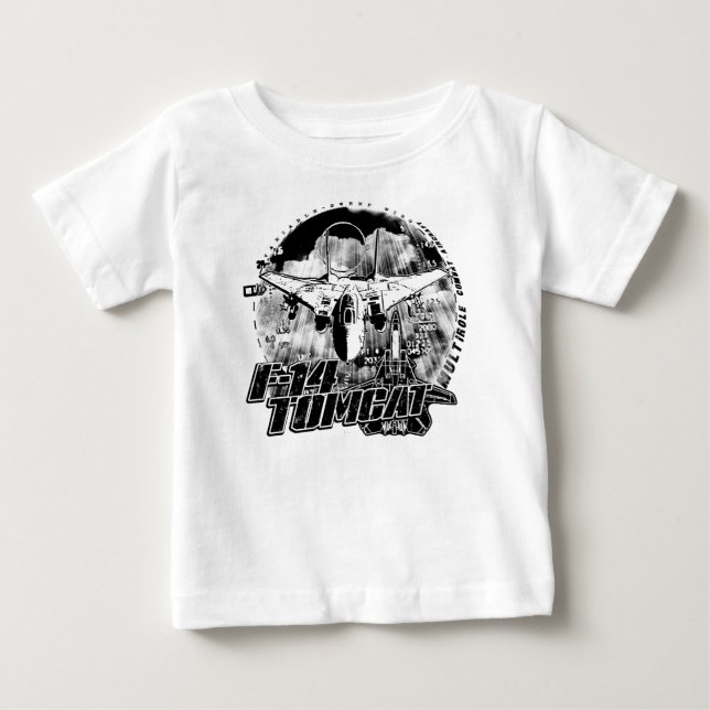 Camiseta De Bebé F-14 Camiseta Romper Bebé Tomcat (Anverso)