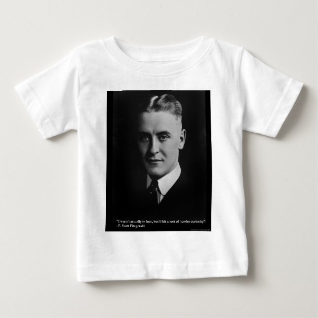 Camiseta De Bebé F Scott Fitzgerald Tender Curiosity Gifts & Tees (Anverso)