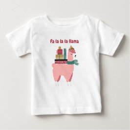 Camiseta de bebé Fa la la la llama vacaciones