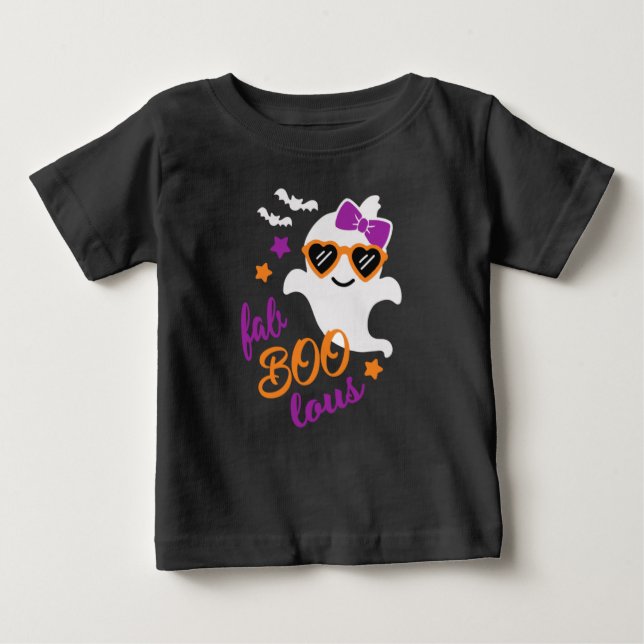 Camiseta De Bebé Fab Boo Lous Halloween Ghost (Anverso)