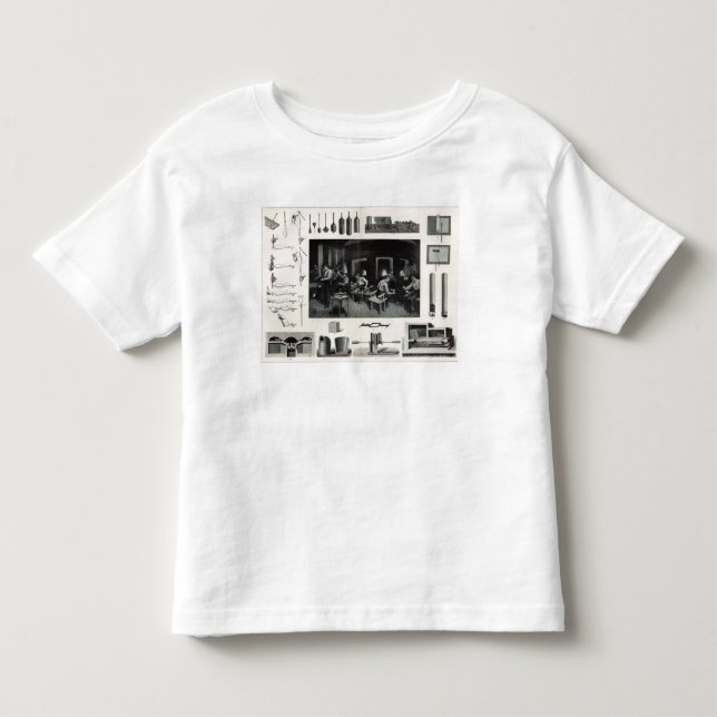 Camiseta De Bebé Fabricación de cristal (Anverso)