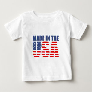Camiseta De Bebé fabricada en ee. uu.