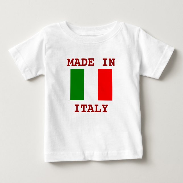 Camiseta De Bebé Fabricado en Italia (Anverso)