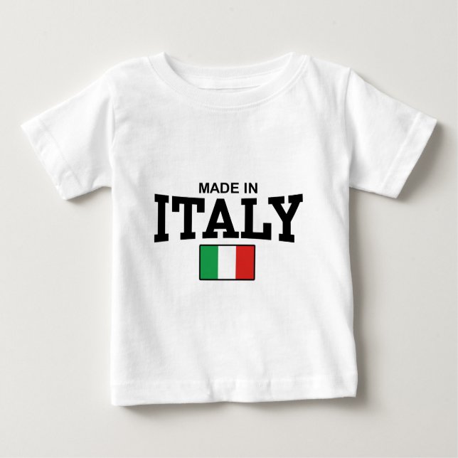 Camiseta De Bebé Fabricado en Italia (Anverso)